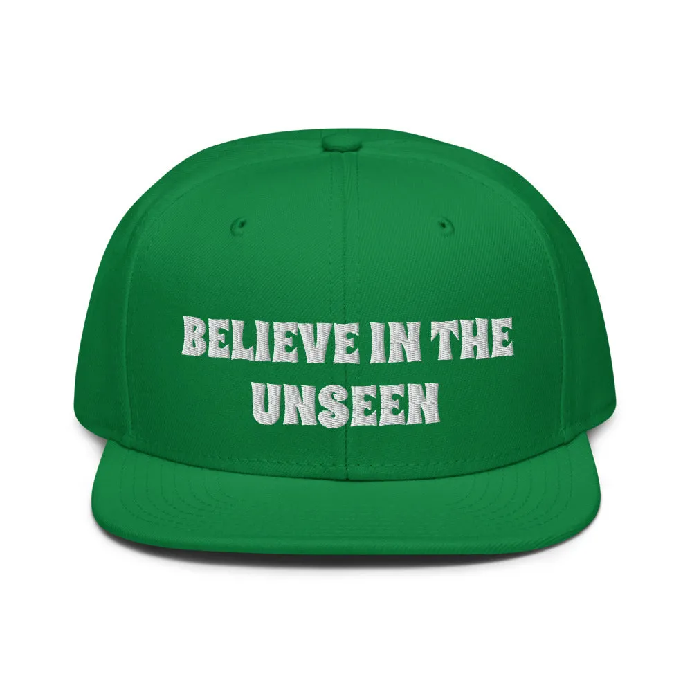 Snapback Hat "2052-0101 Believe In The Unseen (White Logo)"