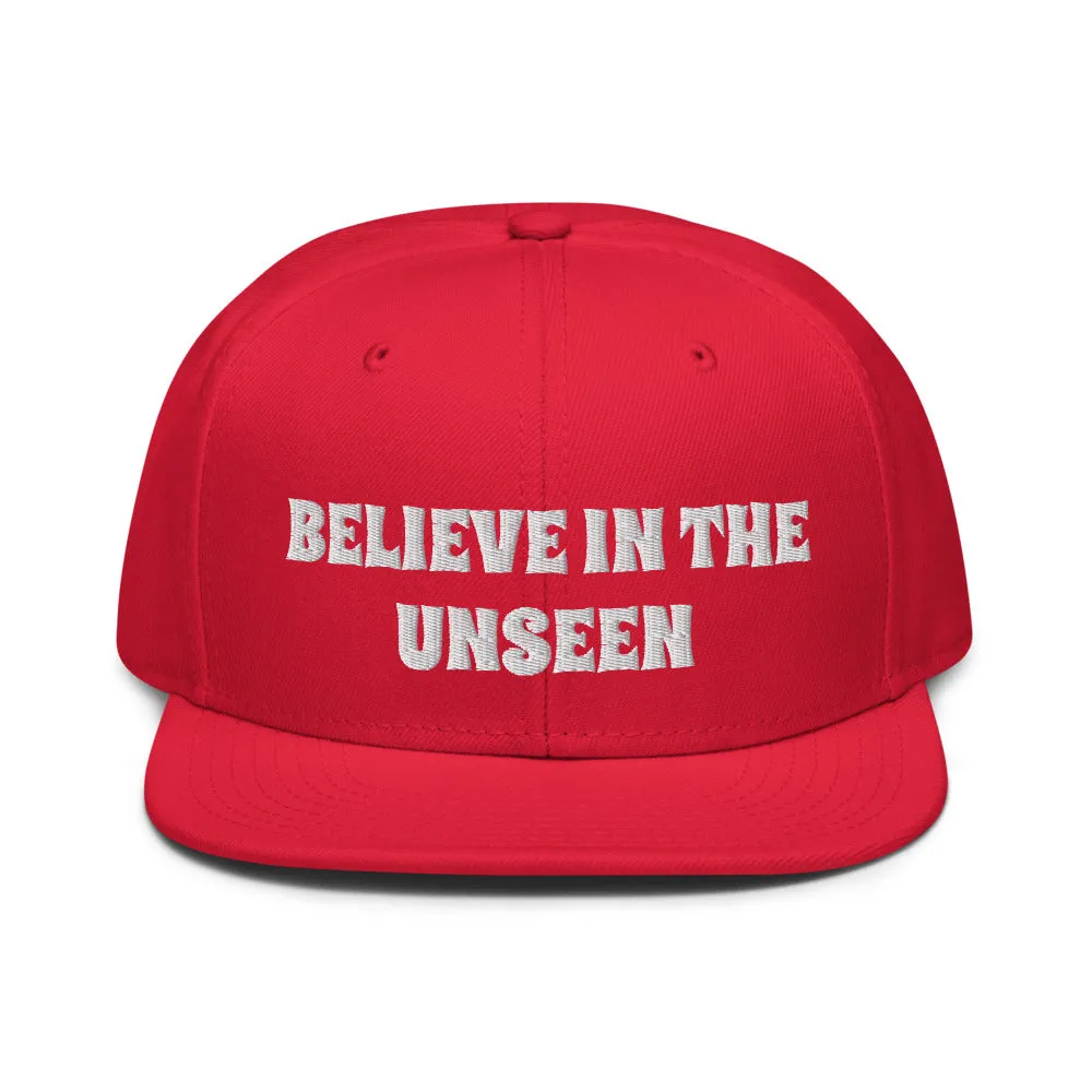 Snapback Hat "2052-0101 Believe In The Unseen (White Logo)"