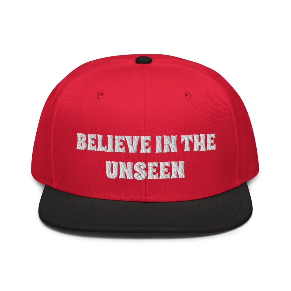 Snapback Hat "2052-0101 Believe In The Unseen (White Logo)"