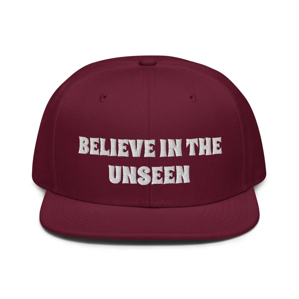 Snapback Hat "2052-0101 Believe In The Unseen (White Logo)"