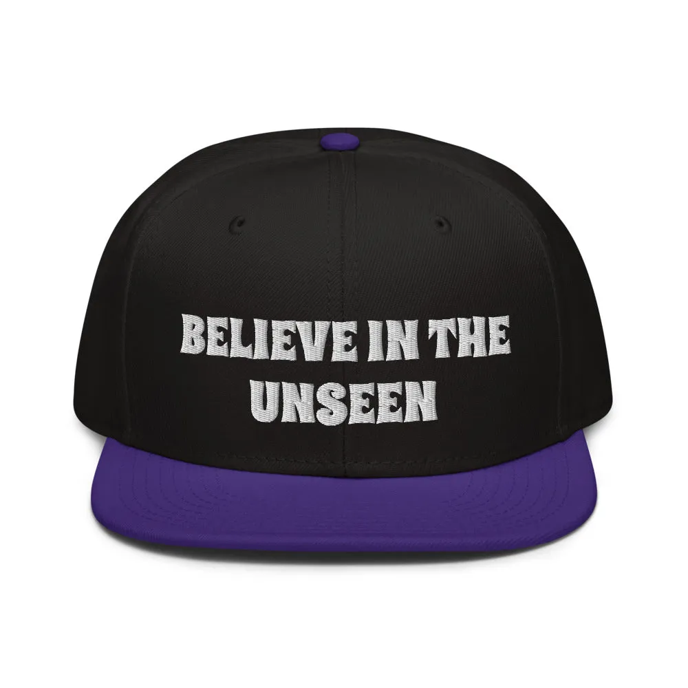 Snapback Hat "2052-0101 Believe In The Unseen (White Logo)"