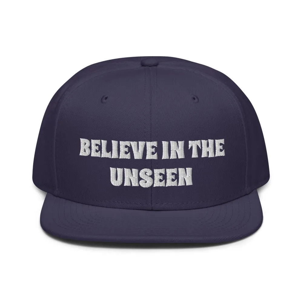 Snapback Hat "2052-0101 Believe In The Unseen (White Logo)"