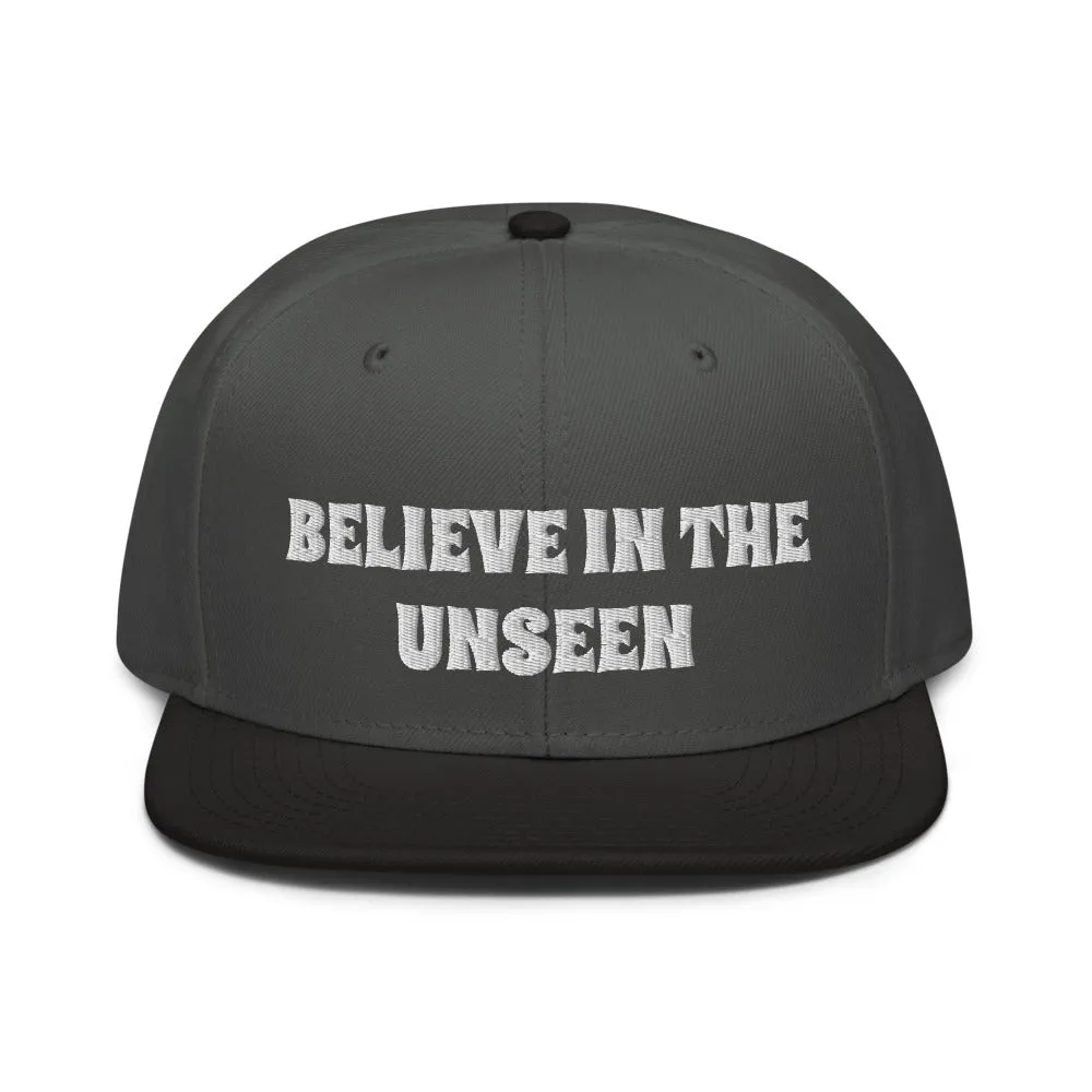 Snapback Hat "2052-0101 Believe In The Unseen (White Logo)"