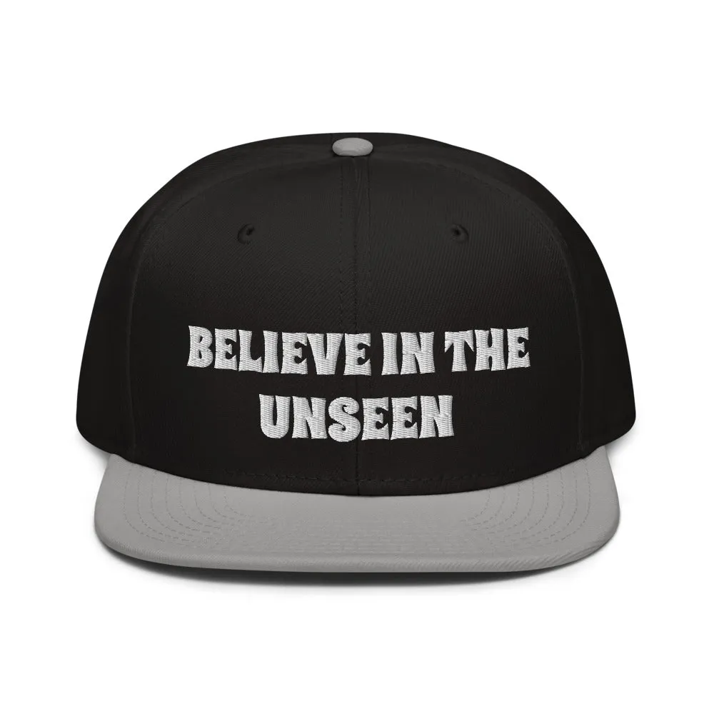 Snapback Hat "2052-0101 Believe In The Unseen (White Logo)"