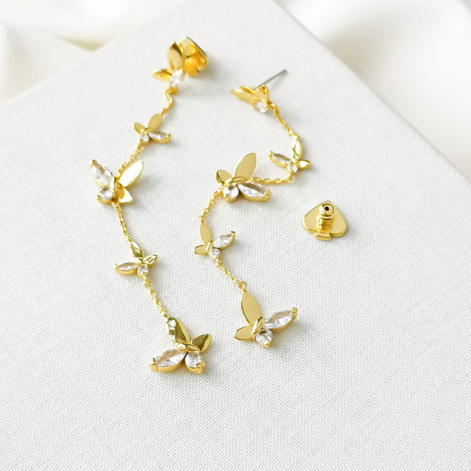 Social Butterfly Linear Earrings