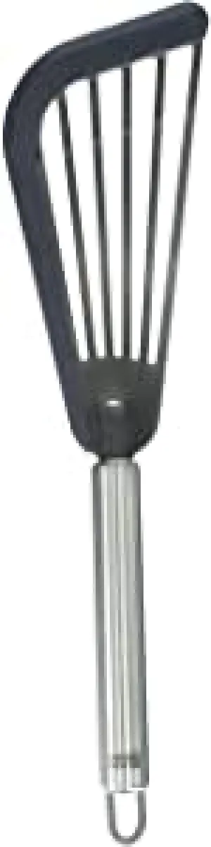Soft Edge Slotted Spatula Graphite