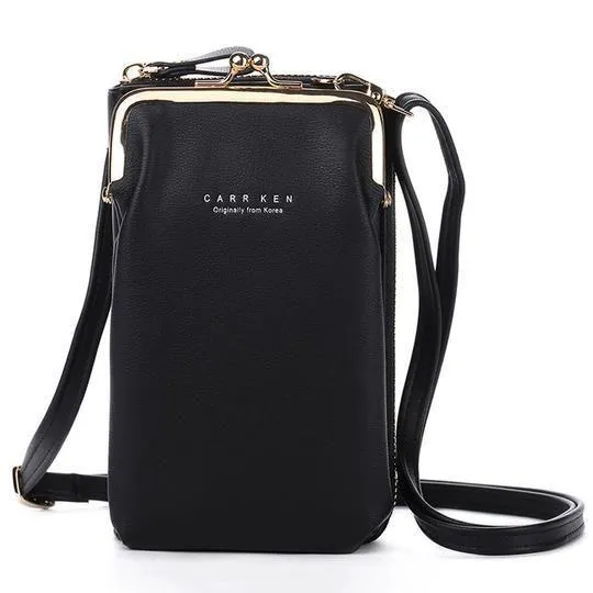 Soft Leather Crossbody Phone Bag