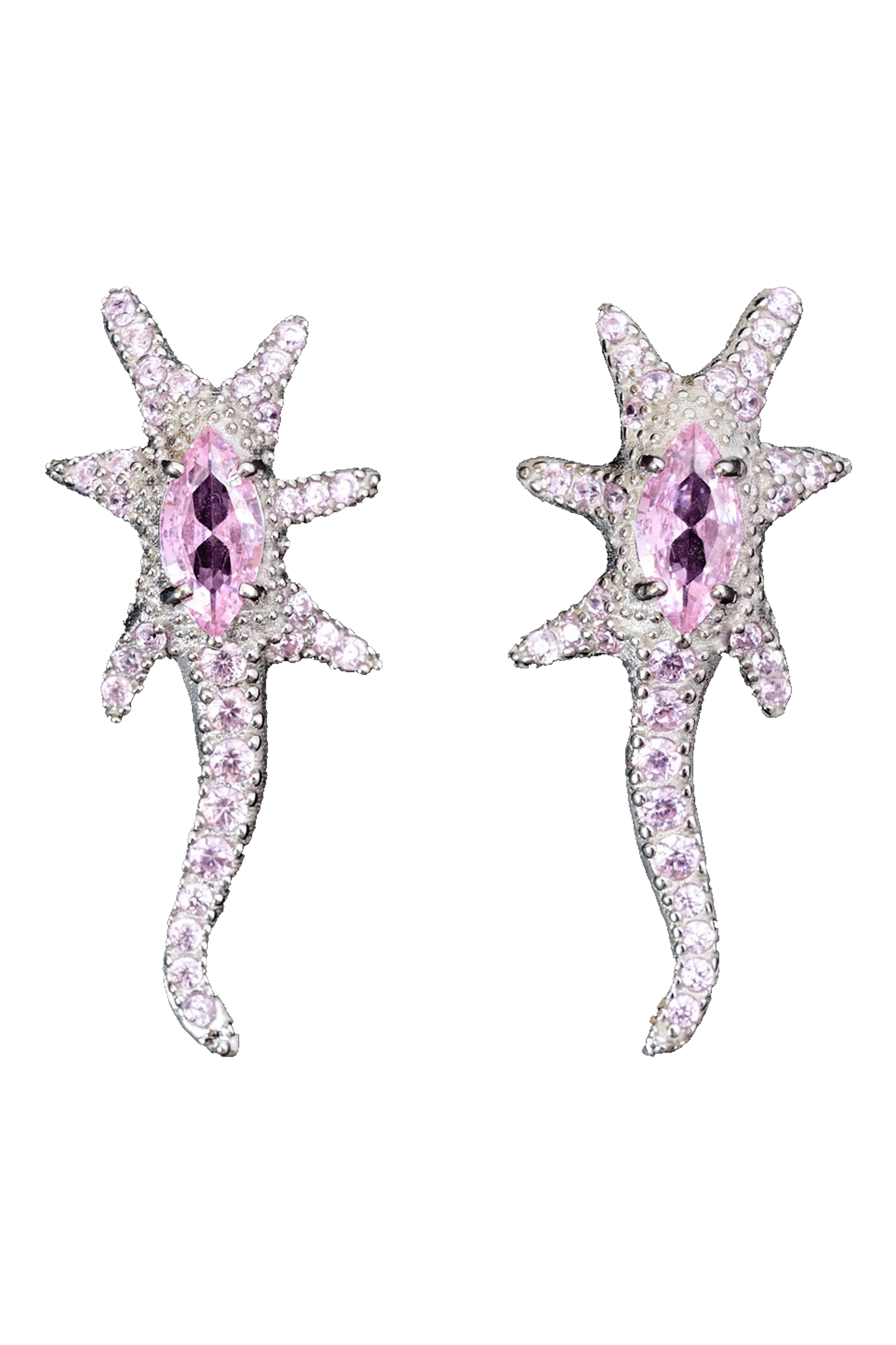 SOFT PINK STAR TRAIL EARRINGS