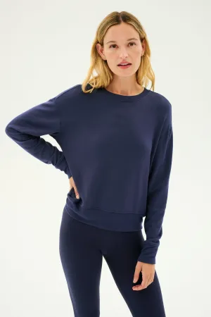 Sonja Fleece Sweatshirt - Indigo