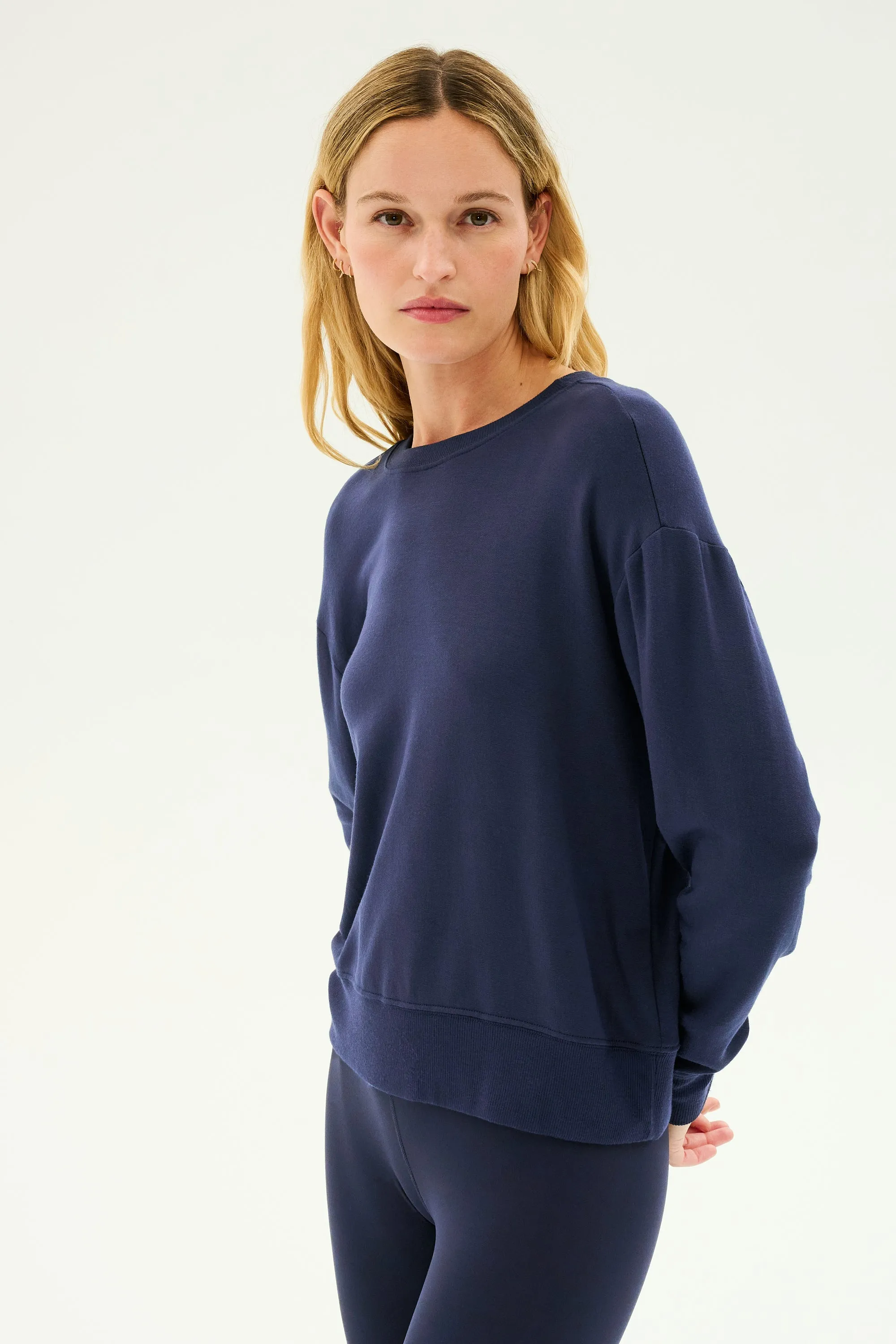 Sonja Fleece Sweatshirt - Indigo