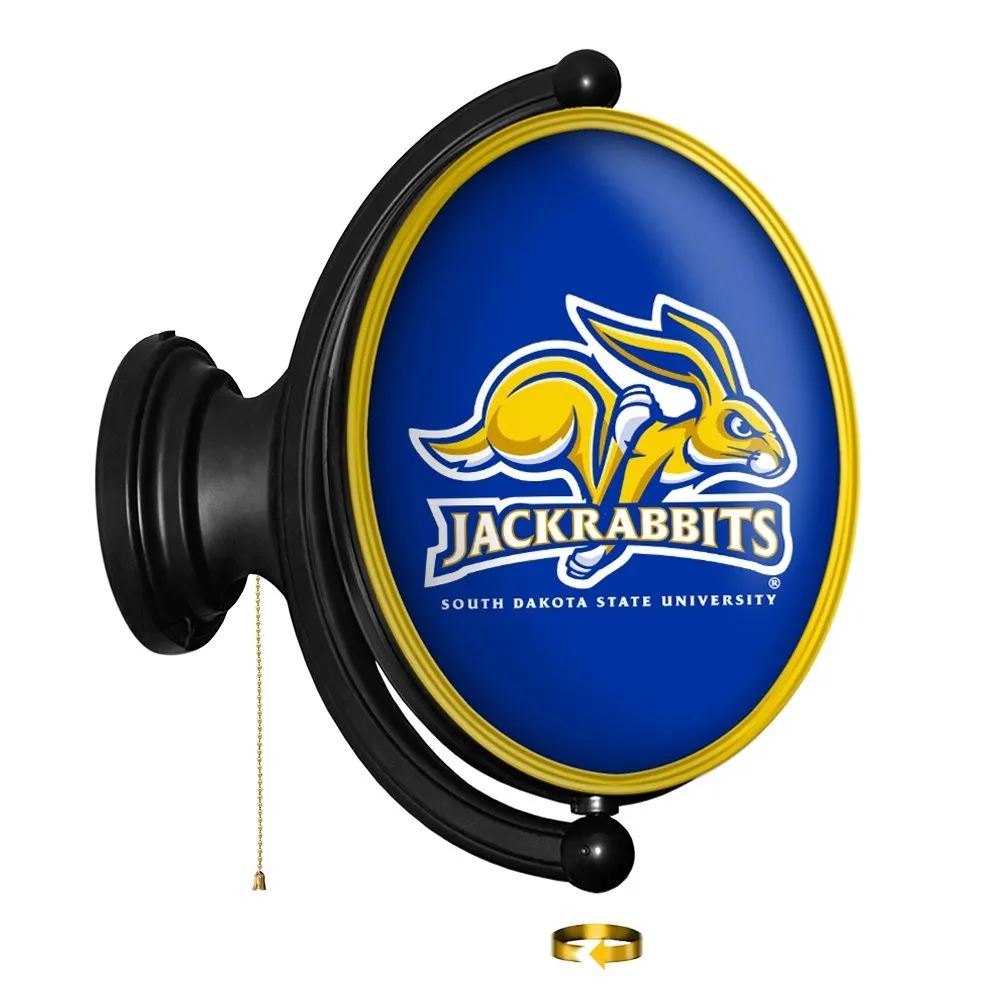 South Dakota State Jackrabbits: Original Oval Rotating Lighted Wall Sign
