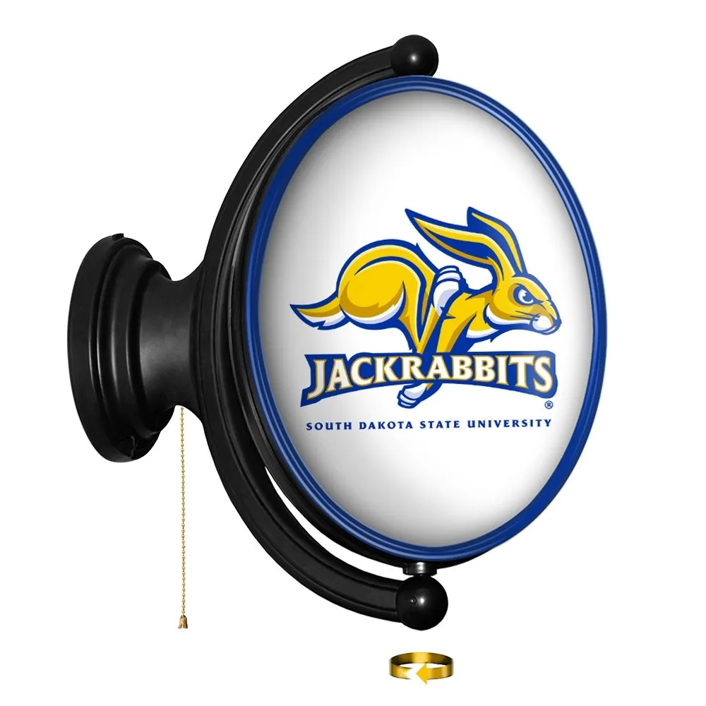 South Dakota State Jackrabbits: Original Oval Rotating Lighted Wall Sign