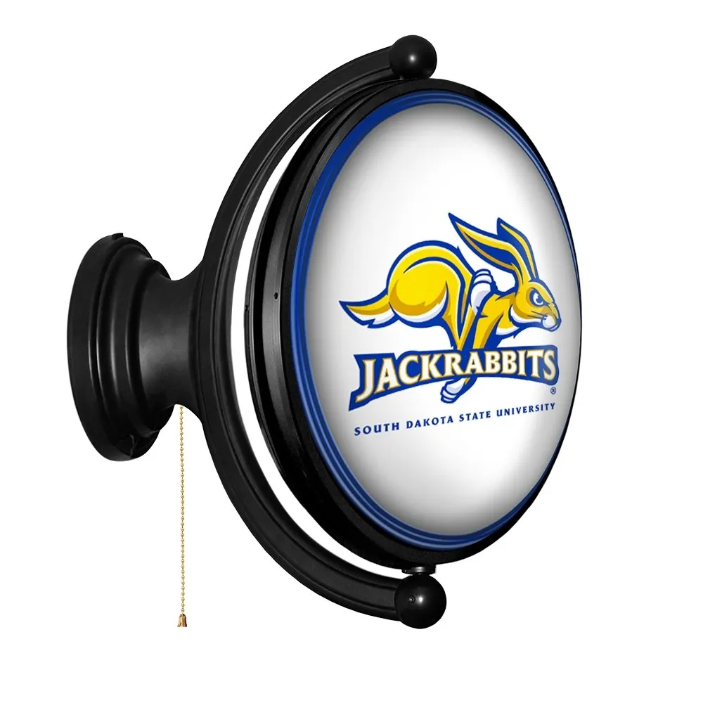 South Dakota State Jackrabbits: Original Oval Rotating Lighted Wall Sign