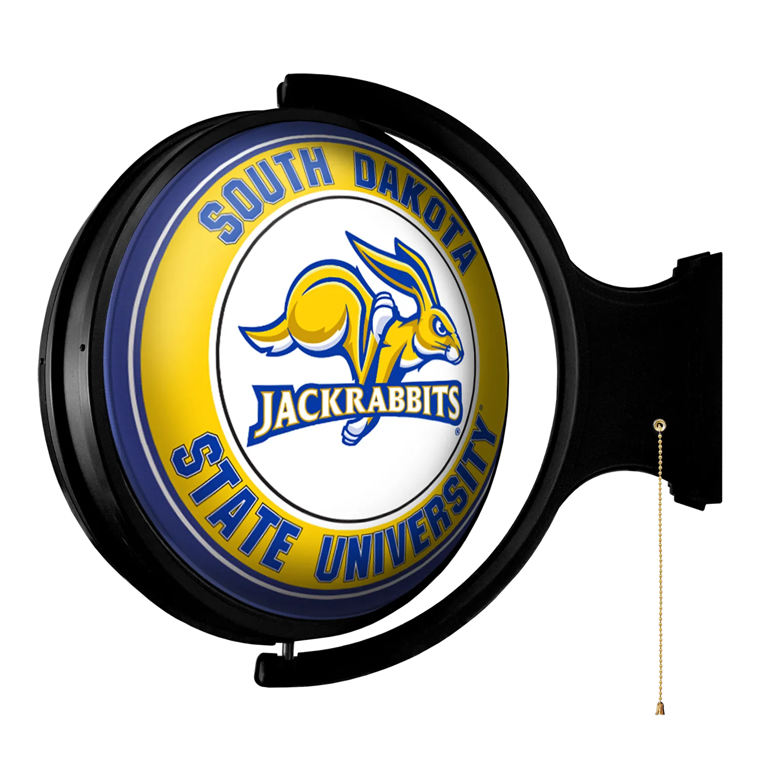 South Dakota State Jackrabbits: Original Round Rotating Lighted Wall Sign