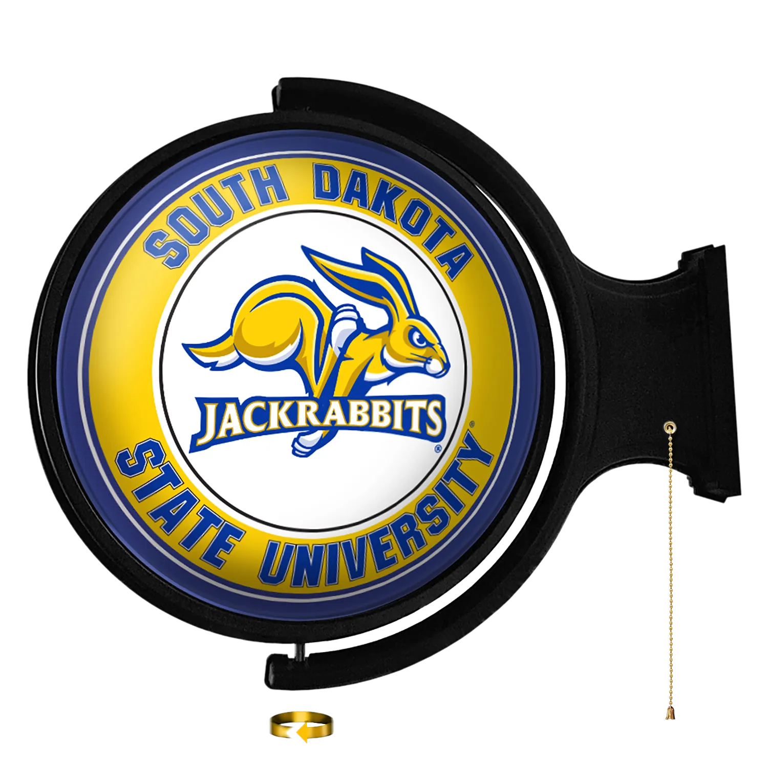 South Dakota State Jackrabbits: Original Round Rotating Lighted Wall Sign