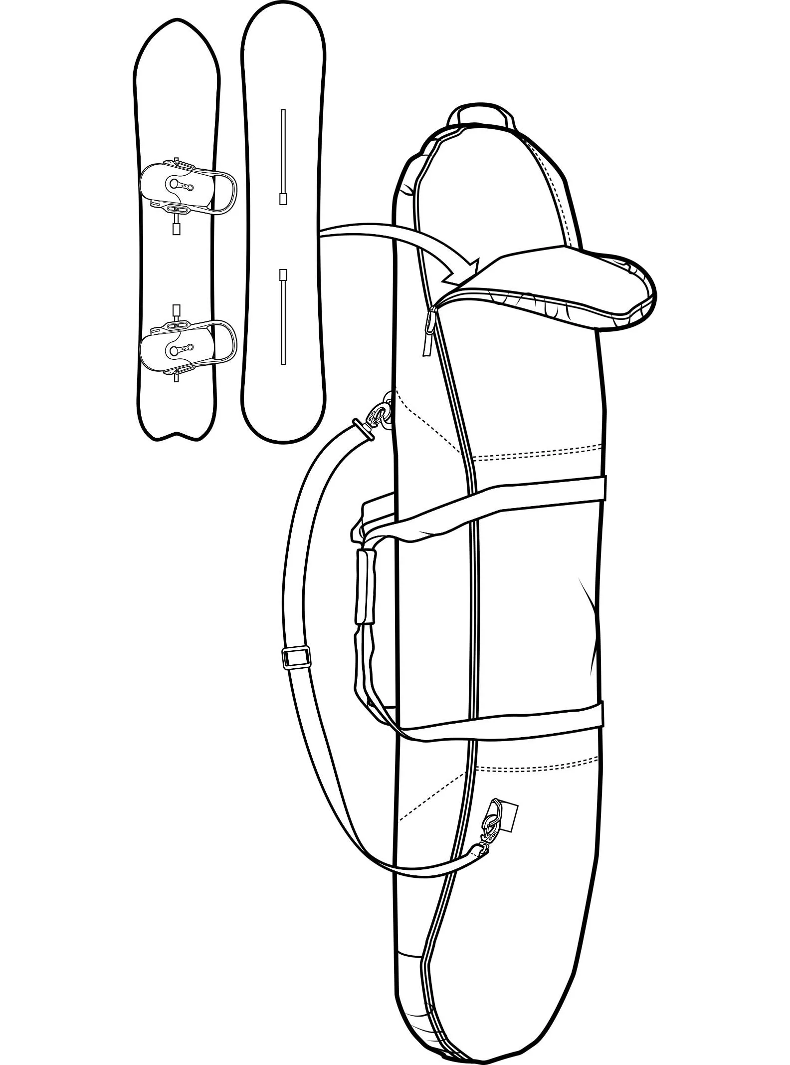 Space Sack Snowboard Bag