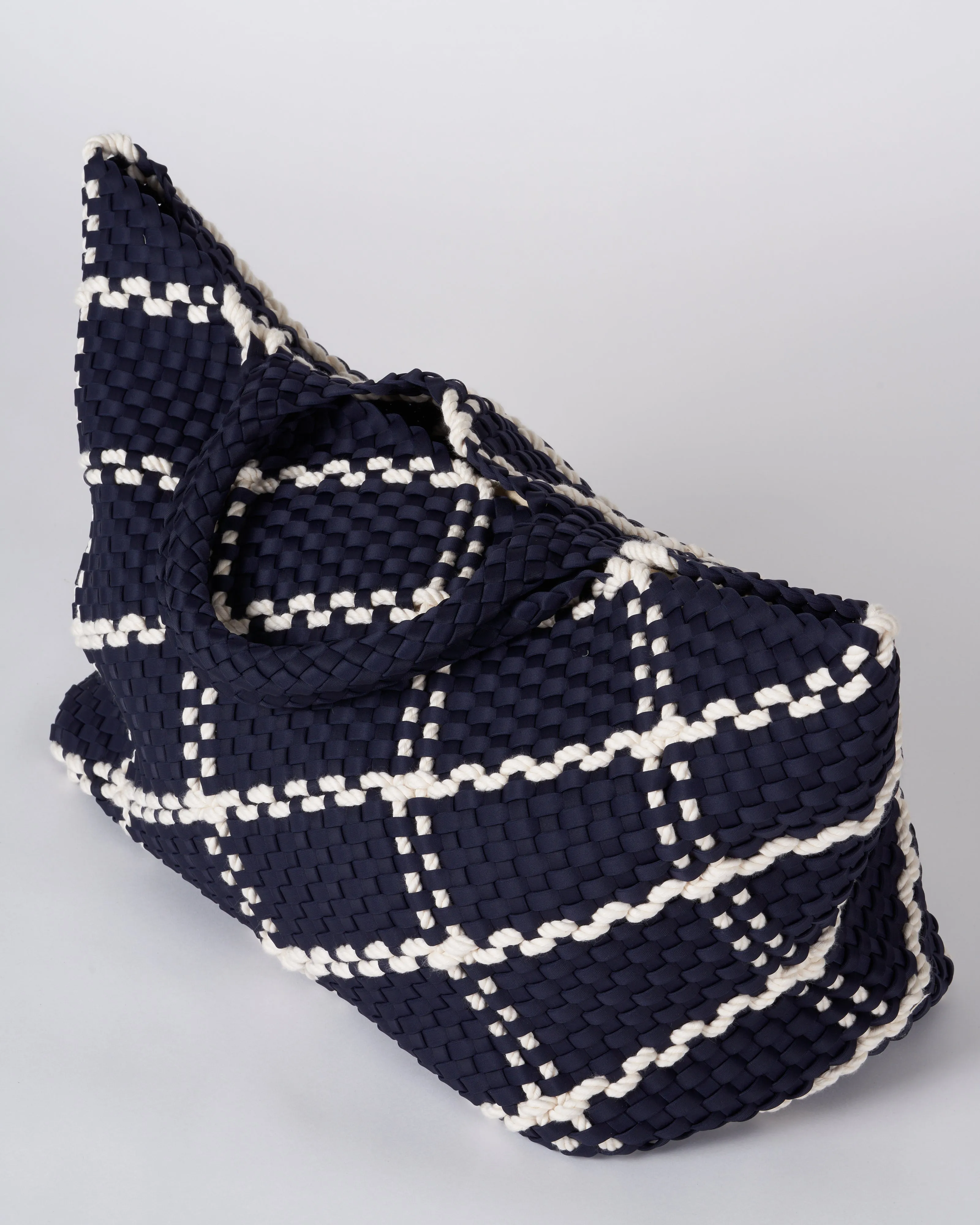 st barths large tote rope - ink blue