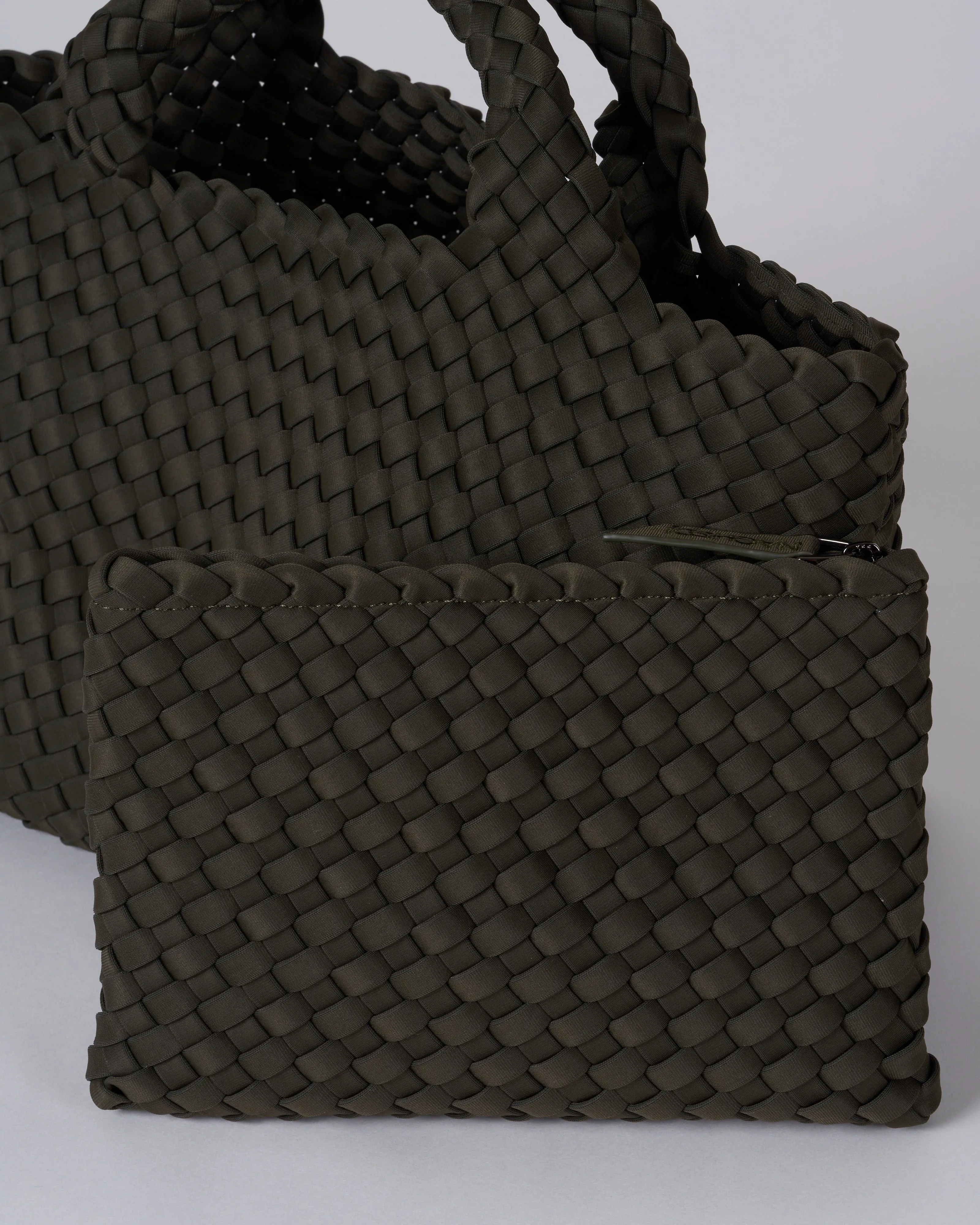 st barths mini tote - moss