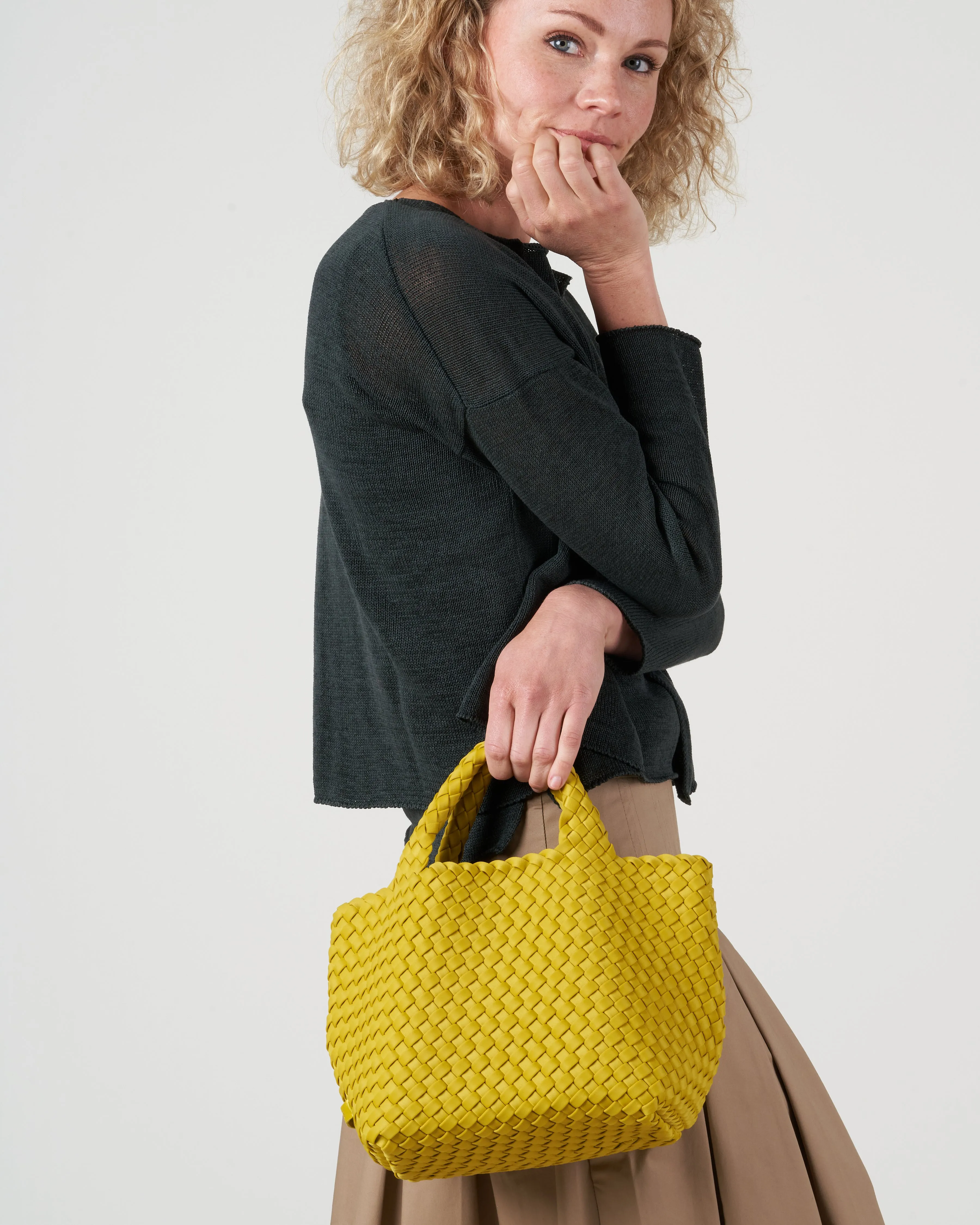 st barths mini tote - ochre