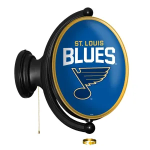 St. Louis Blues: Original Oval Rotating Lighted Wall Sign
