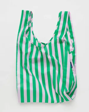 Standard Baggu - Pink Green Awning Stripe