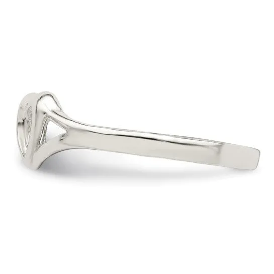 Sterling Silver Double Heart Ring