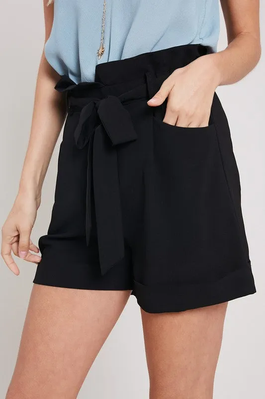 STORY HIGH WAIST TIE SHORTS