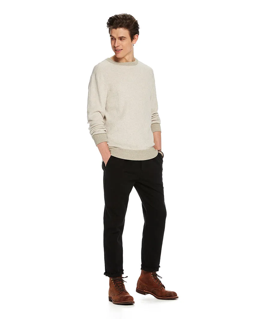 Structured Pullover Home Alone  Ecru Melange