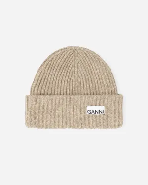 Structured Rib Beanie - Petrified Oak