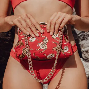 Sumatran Tiger Clutch, in Red by BrunnaCo