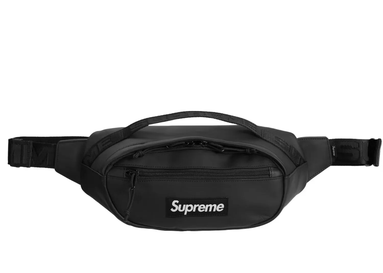 Supreme Leather Waist Bag (Black)