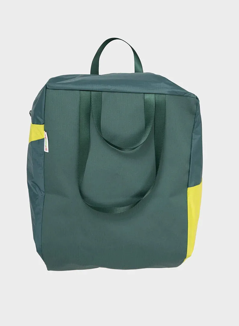 SUSAN BIJL Pine & Fluo Yellow Stash Bag