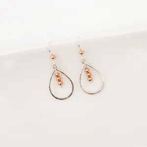 Sweet Drops in Petite Copper Beads - Earrings