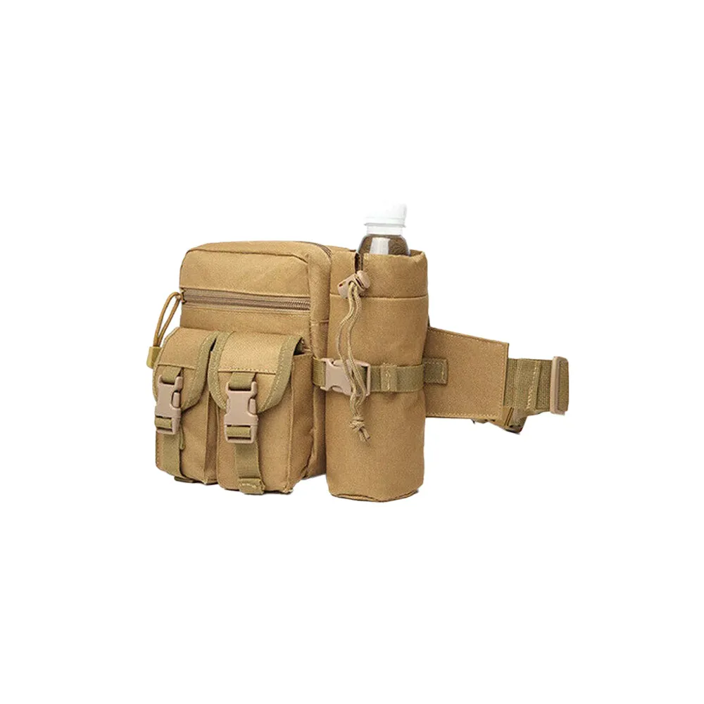 Tactical Waist Bag With Water Bottle Attachment