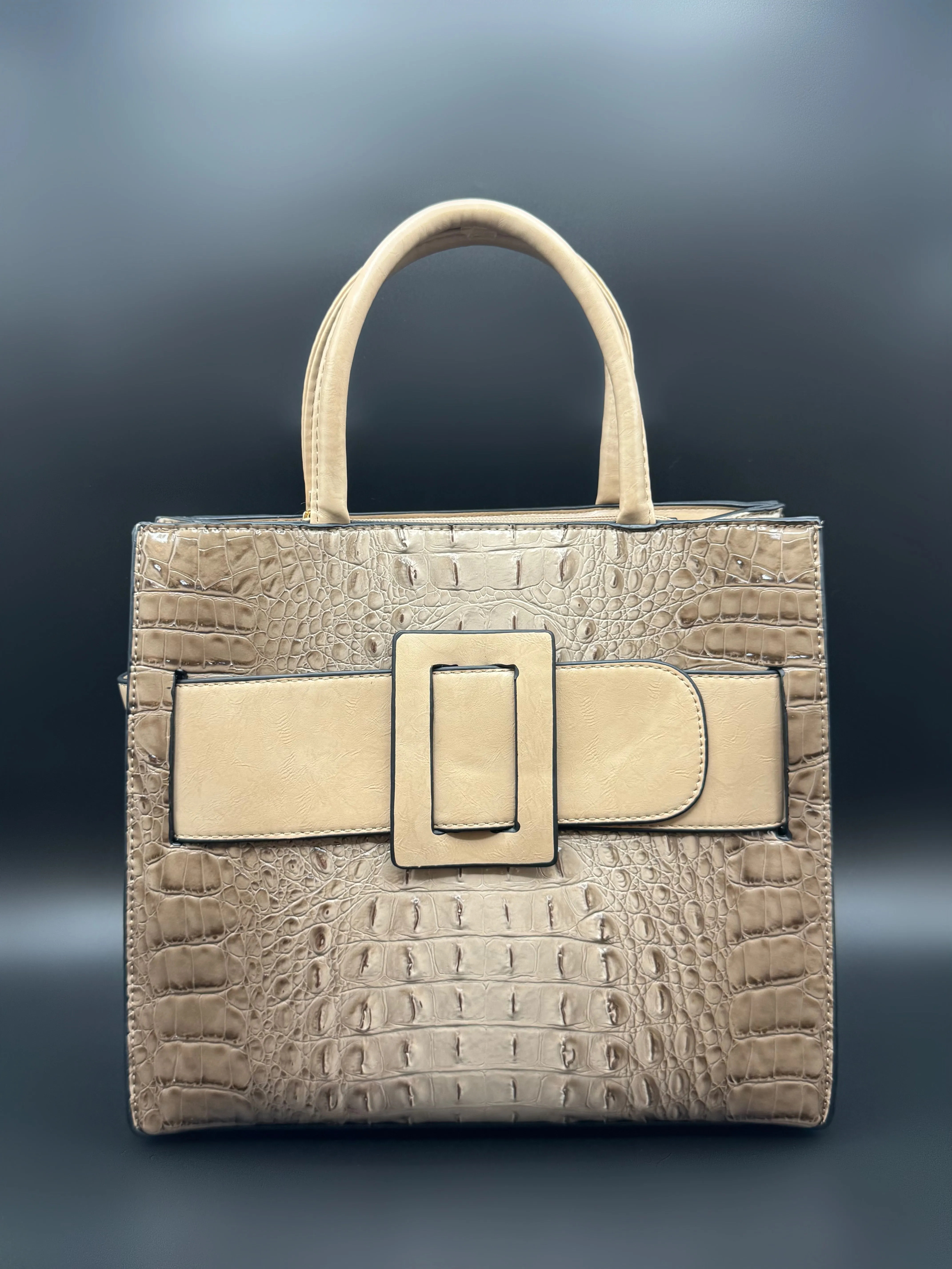 Tan Leather Shoulder Tote