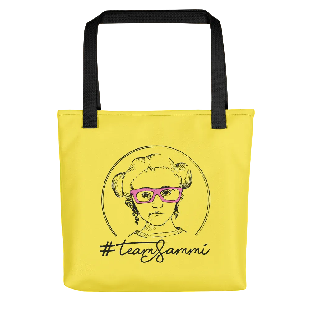 #TeamSammi (Sammi Haney / Esperanza Raising Dion) Yellow Tote Bag