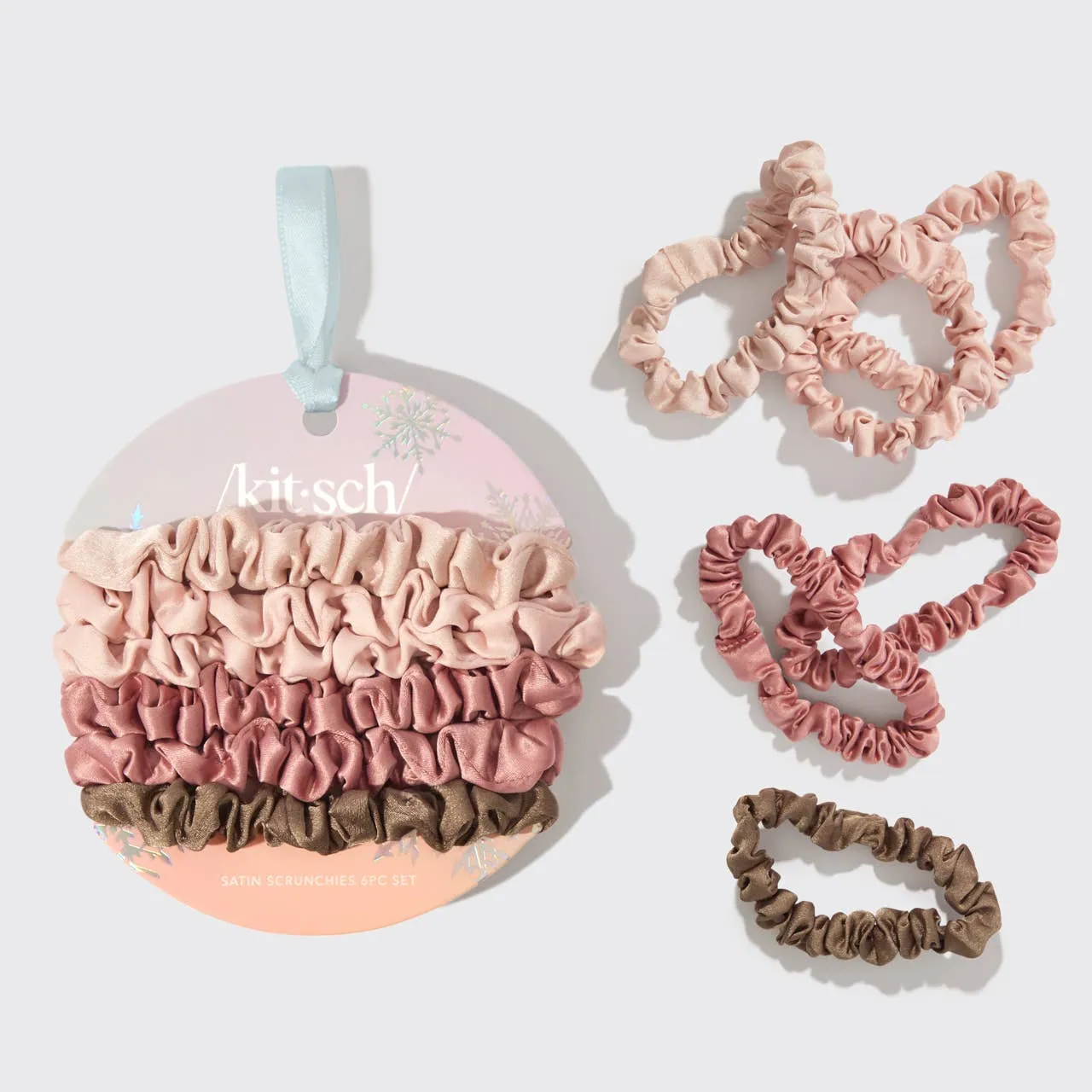 Terracotta Holiday Ultra Petite Scrunchies 6 pc