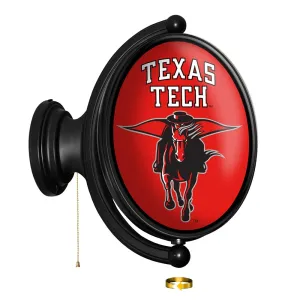 Texas Tech Red Raiders: Masked Rider - Original Oval Rotating Lighted Wall Sign