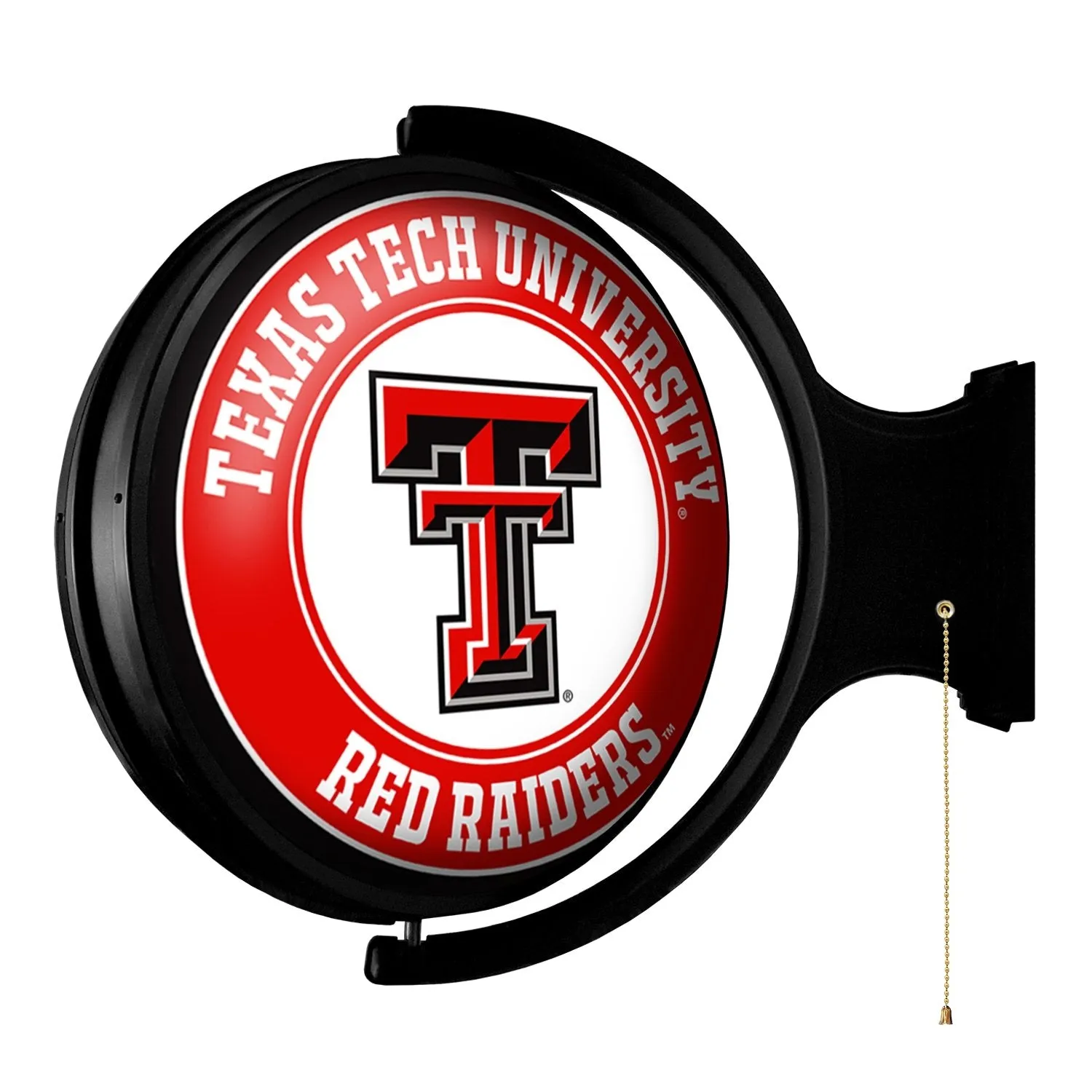 Texas Tech Red Raiders: Original Round Rotating Lighted Wall Sign