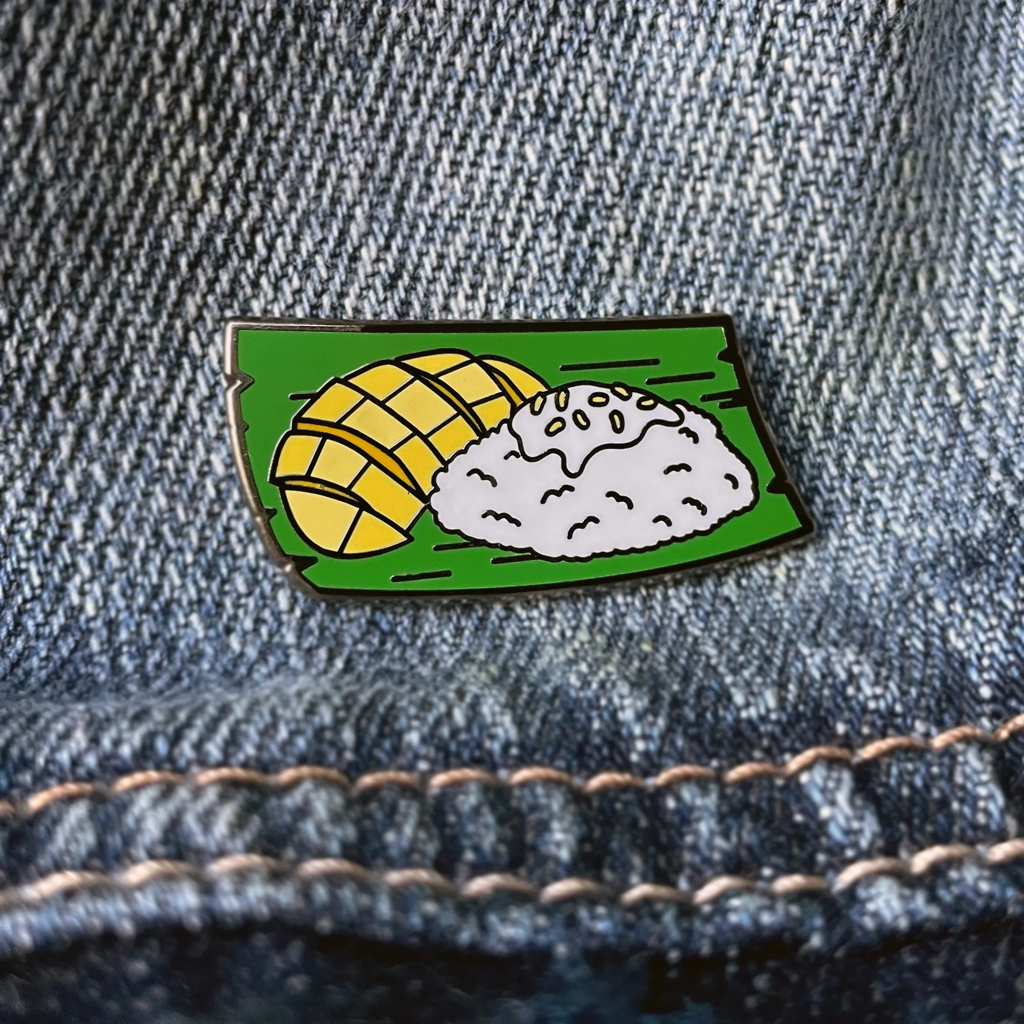Thailand: Mango Sticky Rice Lapel Enamel Pin