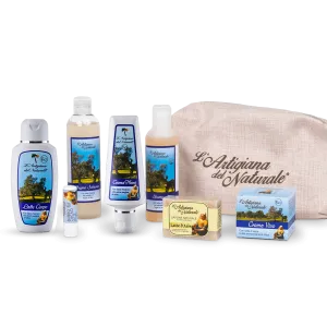 The artisan of the natural clutch bag with organic donkey milk line products