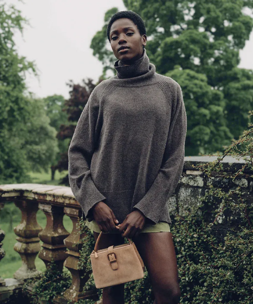 The Charly Mini Buckle Bag by Dolce Vita - Tan Suede