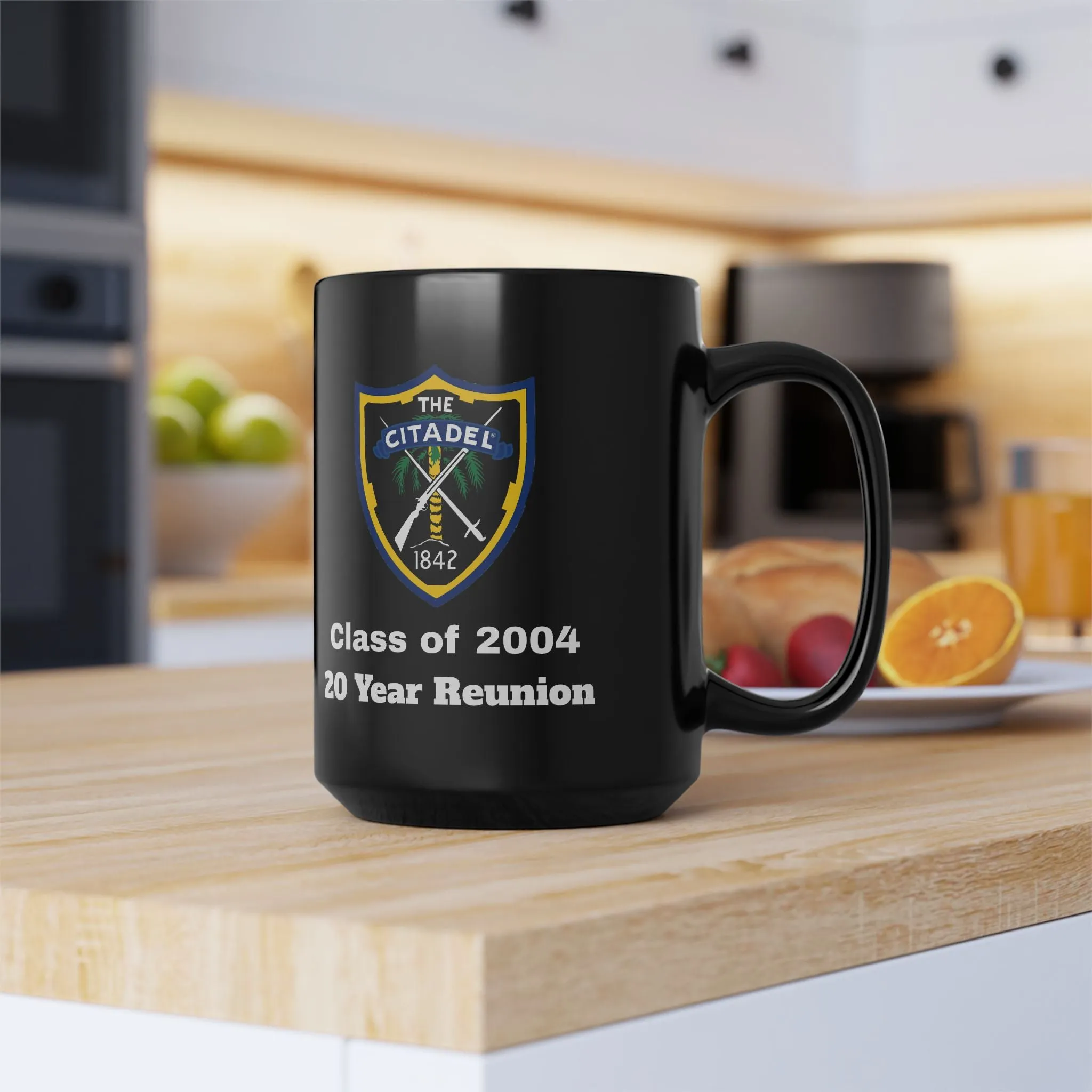 The Citadel, Citadel Shield, Class of 2004 20 Year Reunion, 11/15 Oz Black Mug