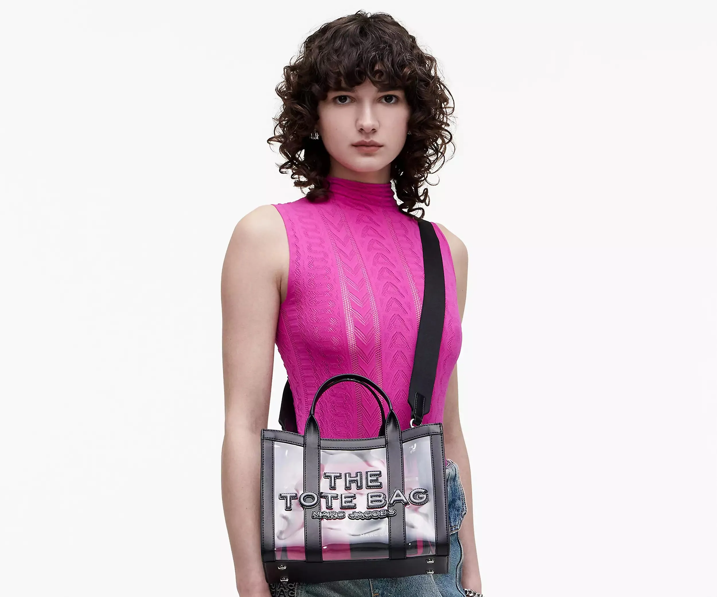 The Clear Small Tote Bag - Black