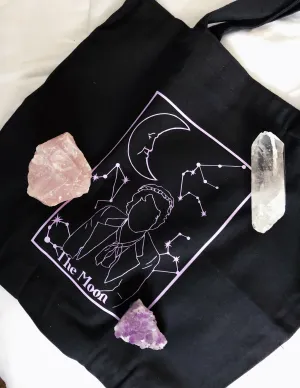 The Moon tarot tote bag