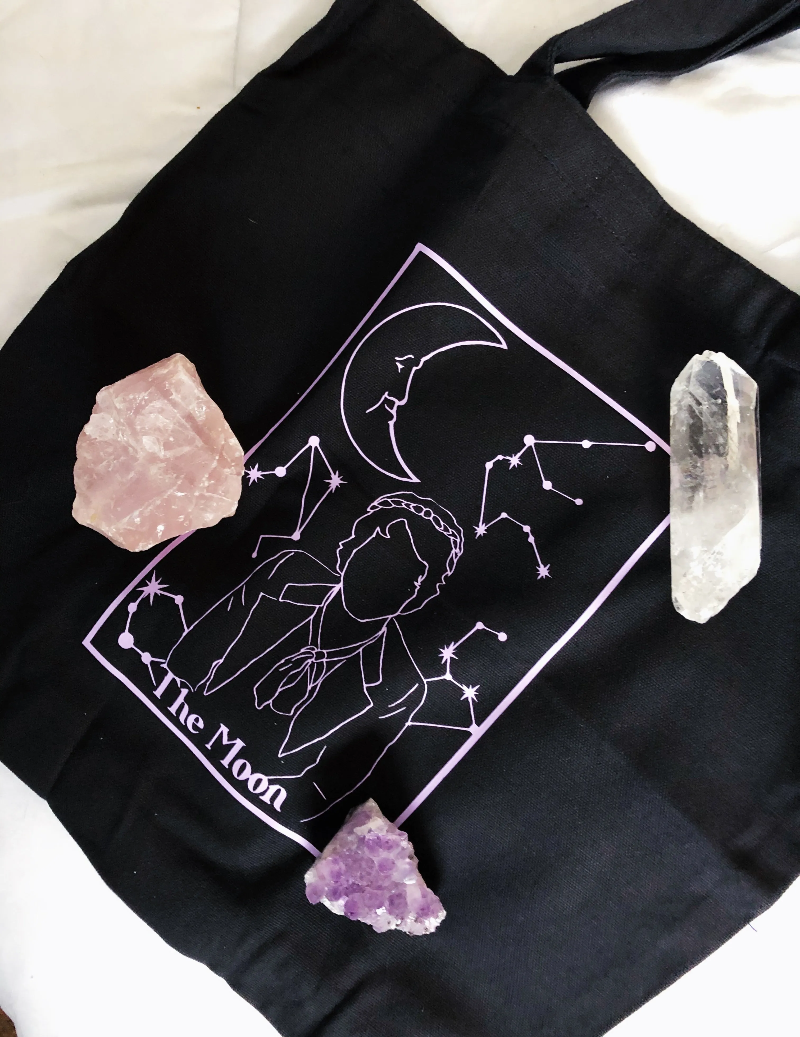 The Moon tarot tote bag