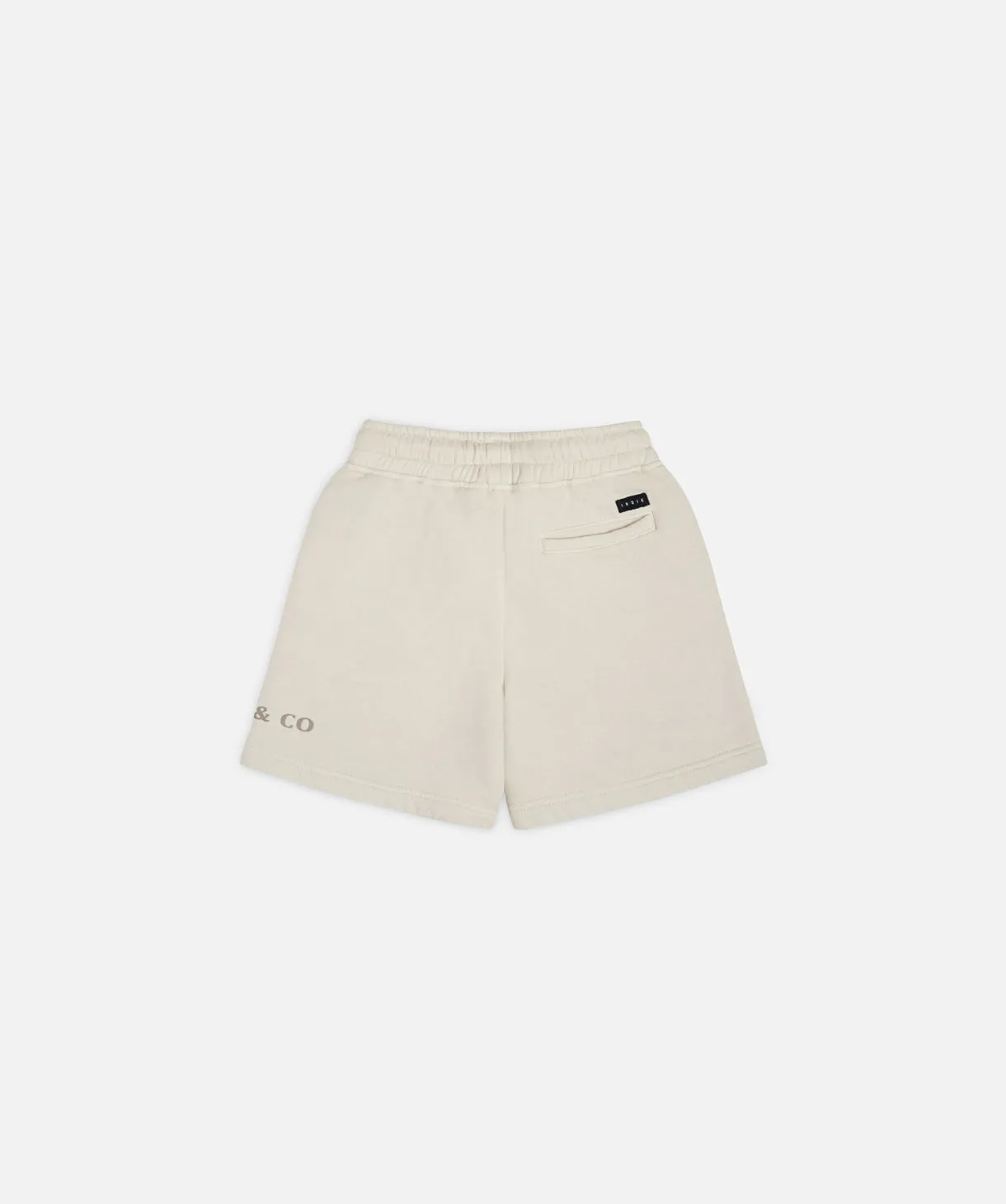 The Oversize Trackie Short - Sawdust