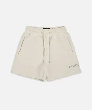 The Oversize Trackie Short - Sawdust