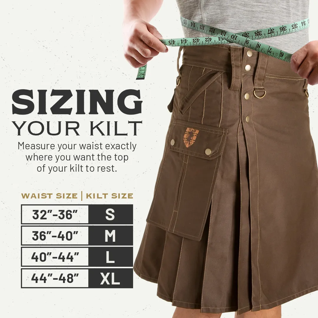 The Stowaway Kilt - Olive