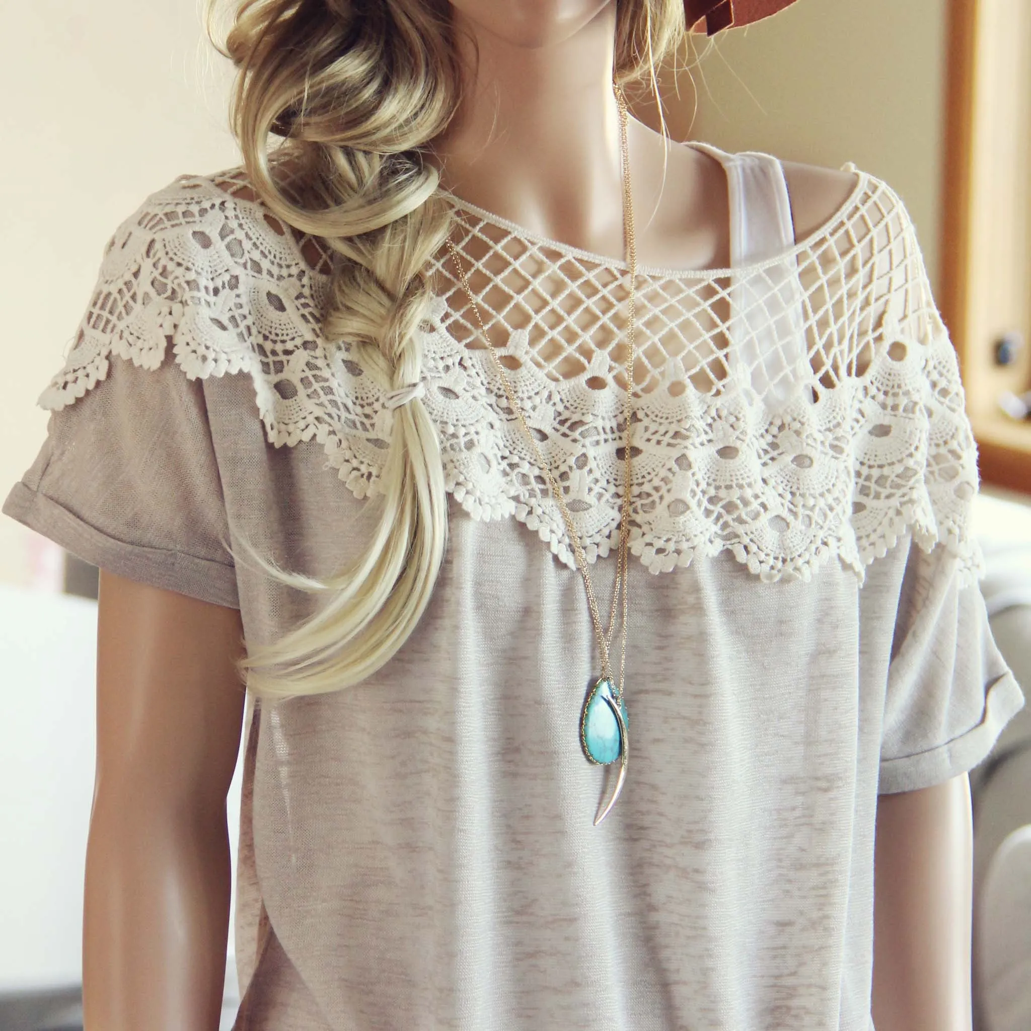 The Timber Trail Tee in Sand